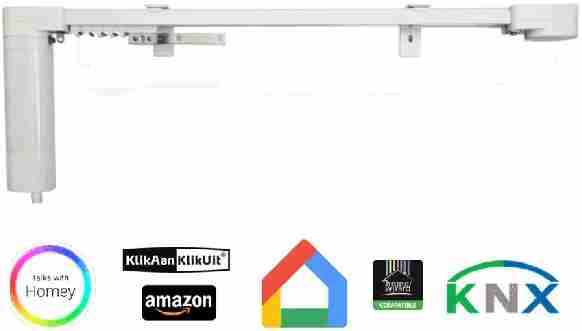 Elektrische gordijnrails Home Wizard Homey Amazon Klikaanklikuit Google-Home